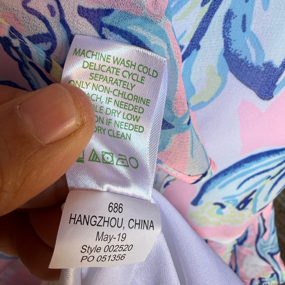 Lilly Pulitzer Riland Ruffle Maxi Dress Size 2 - Picture 7 of 8